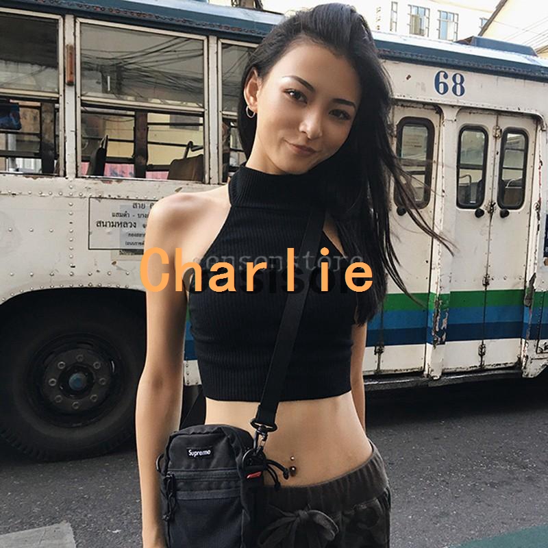 ホルターネック ニットトップス レディース ノースリーブ タイト ヘソ出し タンクトップ カシュクール 下着 ショート丈 女性用 夏 サマー 無地 ストレッチ おしゃれ フィット 薄手 通勤 着まわし