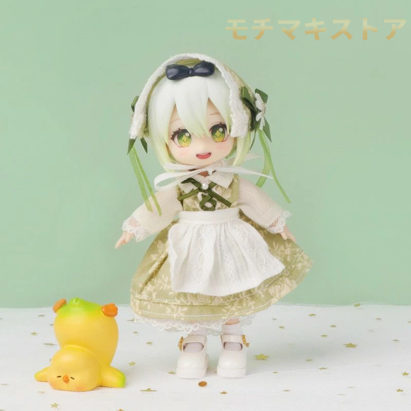 オビツ11cmボディ用 アウトフィットいろんなコーデをお楽しみください?Spec/Size 納期：7〜10営業日以内に発送いたします。内容：ワンピース & パニエ & エプロン &am